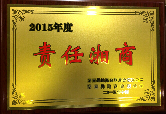 楷林（长沙）置业有限公司荣获责任湘商大奖