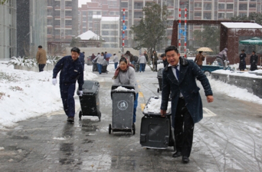 看楷林打响与冬天第一场雪的保卫战