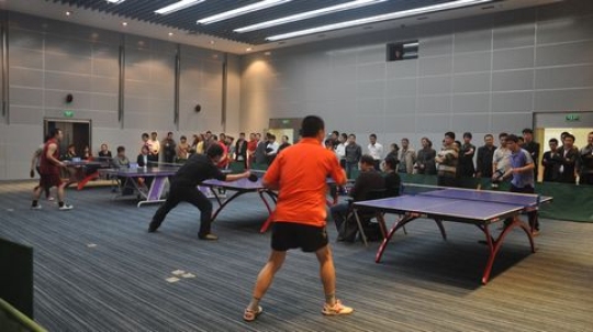 楷林物业举办乒乓球赛圆满结束