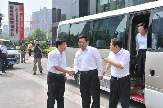 郑州市委书记连维良一行莅临楷林国际
